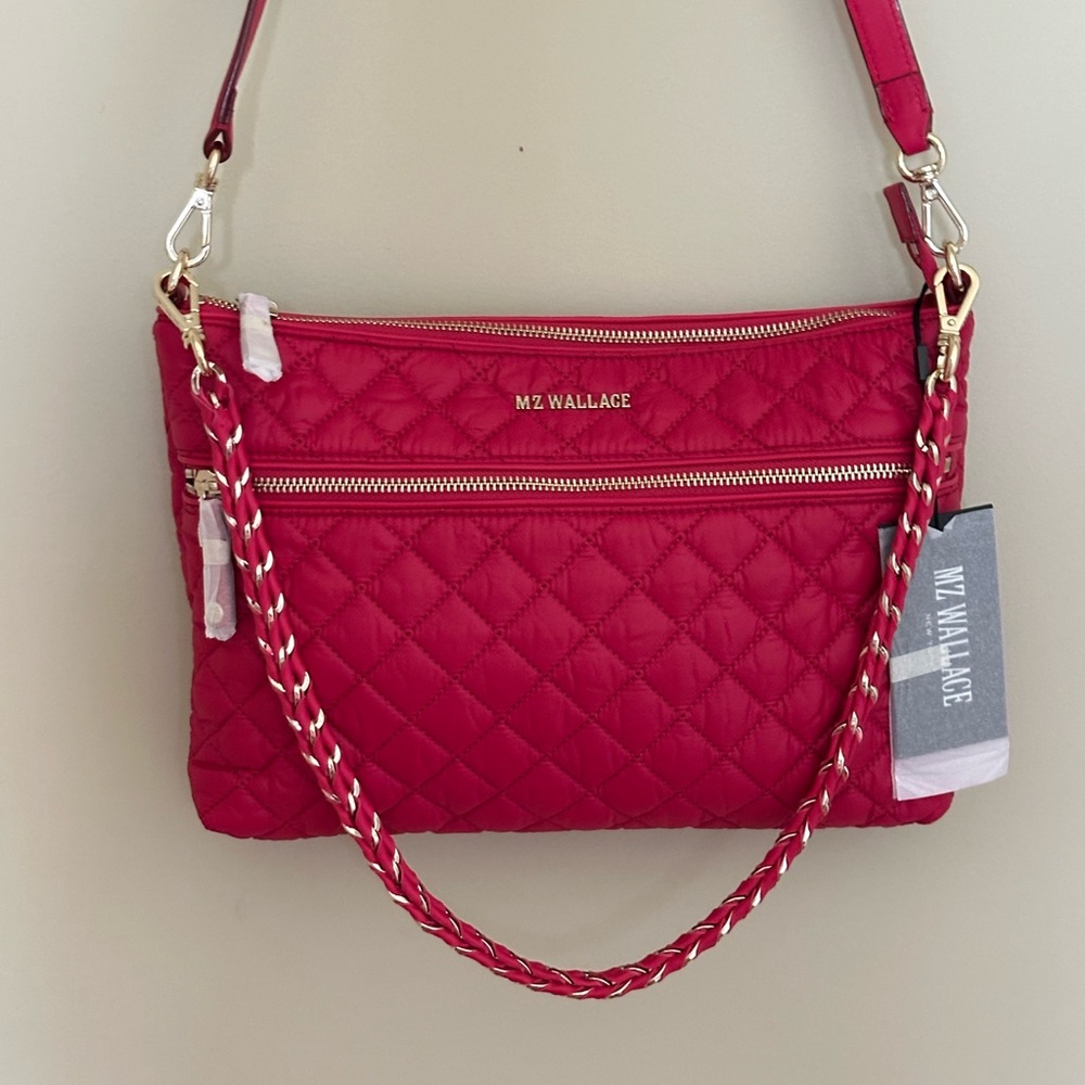 MZ Wallace Crosby Crossbody Punch Rec Bag Purse NWT